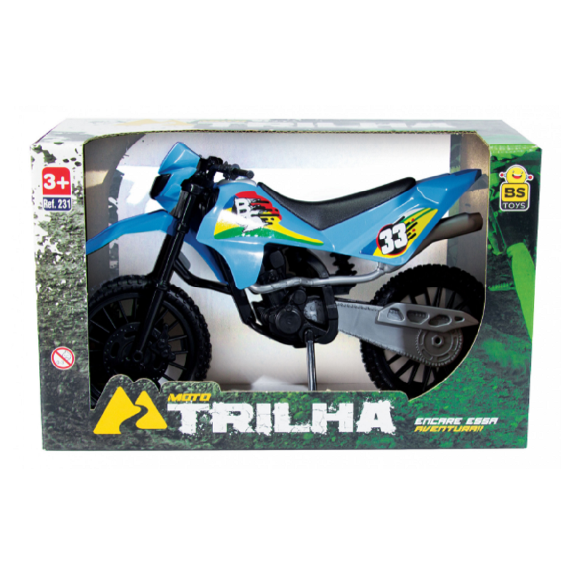 Moto Cross De Trilha Brinquedo Infantil Na Caixa Bs Toys